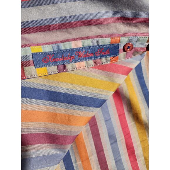 ROBERT GRAHAM 3XLB Long Sleeve Multicolored Dress Shirt - Picture 4 of 9